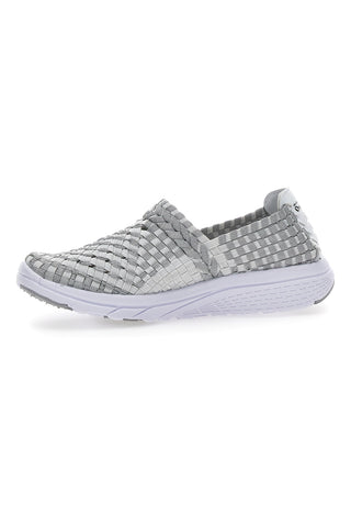 Sneakers Slip-on Overland 640 beli in sivi