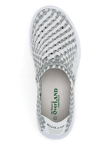 Sneakers Slip-on Overland 640 beli in sivi