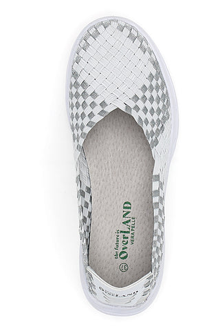 Slip-on superge Overland 645 White and Grey
