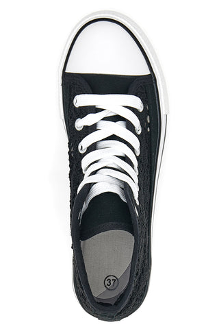 Črni superge Mid-Cut Flatform Energy 110