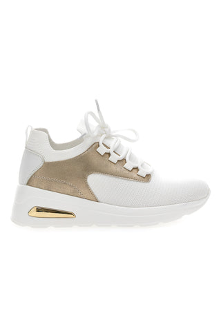 Superge s platformo Inblu 327 IN White and Gold