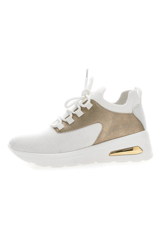 Superge s platformo Inblu 327 IN White and Gold