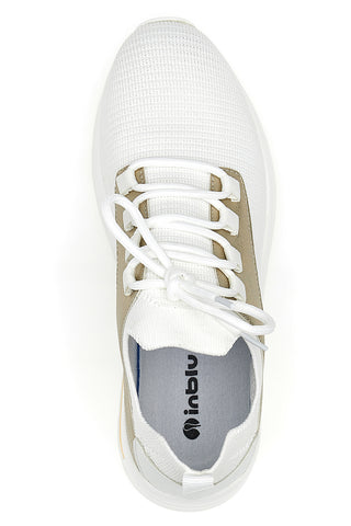 Superge s platformo Inblu 327 IN White and Gold