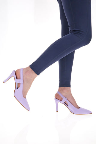 Décolleté Slingback Pittarello Elite 006 Lilac Microfibre
