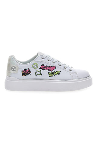 Superge Coveri Silvia Graffiti Bianco