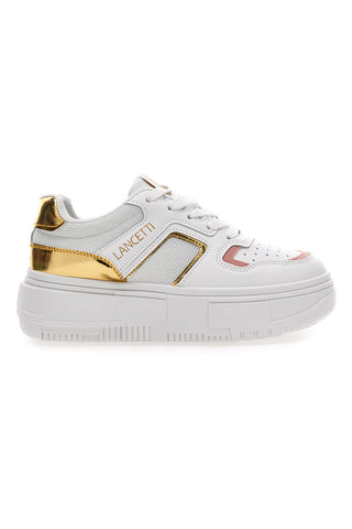 Superge z Flatform Lancetti 01 Bele in zlate