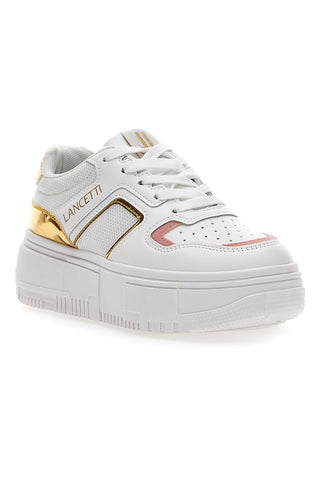Superge z Flatform Lancetti 01 Bele in zlate