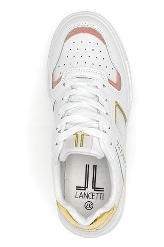 Superge z Flatform Lancetti 01 Bele in zlate