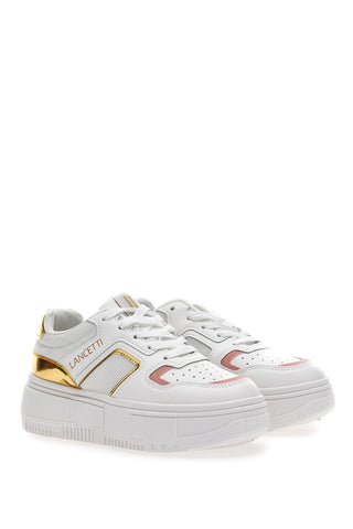 Superge z Flatform Lancetti 01 Bele in zlate