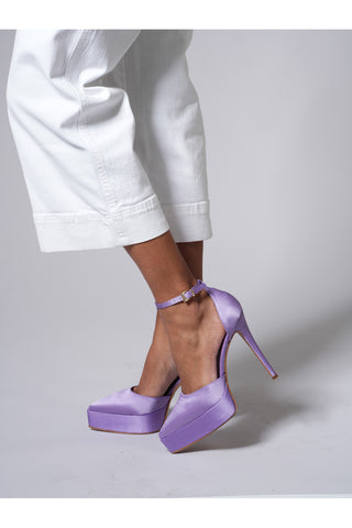 Décolleté Plateau Pittarello Elite 611 Lilac Satin