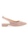 Balerine Lace-Up Prima Riga 15990 Rosa Strass