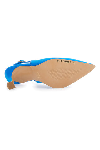 Décolleté Slingback Pittarello Couture 148 Turkizna Saten