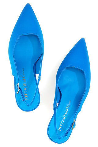Décolleté Slingback Pittarello Couture 148 Turkizna Saten