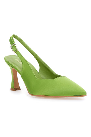 Decolleté SlingBack Pittarello Couture 148 Pistachio Satin