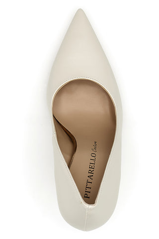 Čipke s špičastimi petami Pittarello Couture 380 Cream