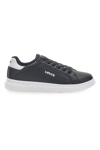 Črni in beli športni copati Levi's Ellis