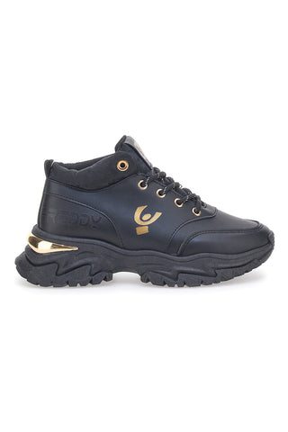 Črni čevlji Chunky Freddy 7565 Nero