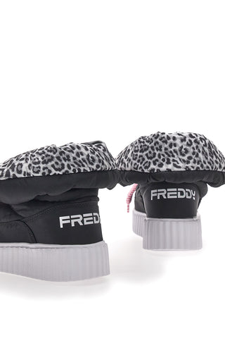 Črni čevlji Animalier z oblazinjenim podplatom Freddy 7558