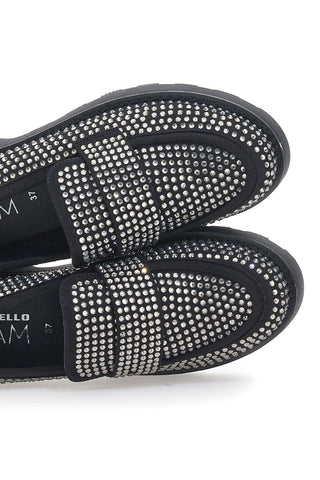 Mokasini Pittarello Glam 1102 Črni Strass