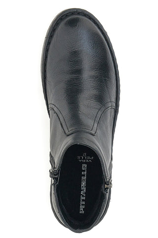 Ankle Boots iz prave usnje Pittarello 379063 Črni