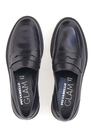 Črni mokasini Pittarello Glam 842120