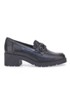 Črni mokasini s peto Pittarello Glam 85145
