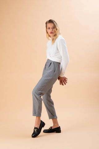 Mokasini Pittarello Look 3026 Črni Prava usnja
