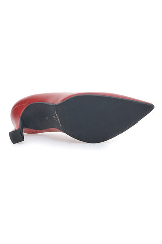 Magenta čevlji z odprtim prstom in stiletto peto Pittarello Couture 1380
