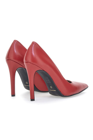 Magenta čevlji z odprtim prstom in stiletto peto Pittarello Couture 1380