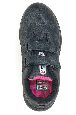 Črni superge z velcro trakom The First 325305