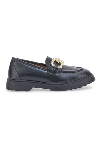 Črni mokasini Pittarello Couture 019602