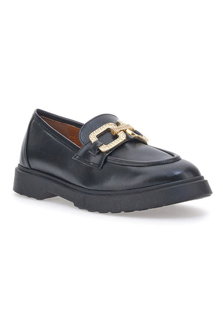 Črni mokasini Pittarello Couture 019602