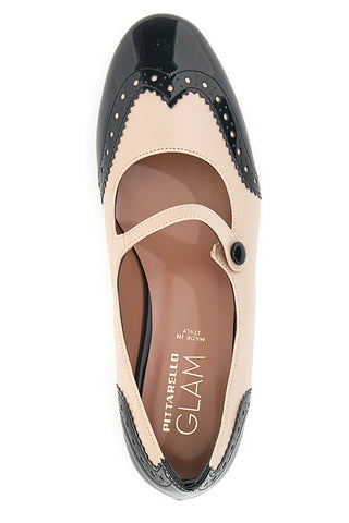 Balerine Pittarello Glam 3482 Nude in črne