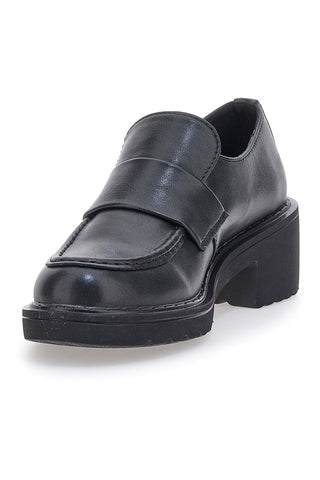 Črni mokasini s peto Galia 2200115