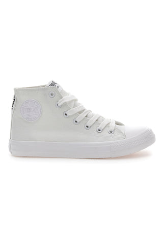 Visoke bele platnene superge Everlast 238