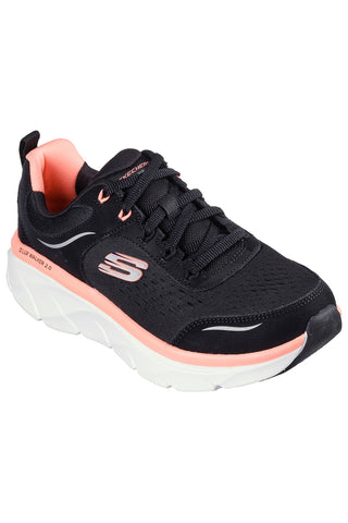 Črni in roza superge Skechers D'Lux Walker 2 Daisy Doll