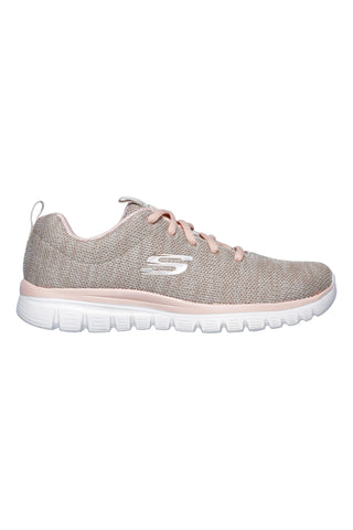 Roza ženski športni copati Skechers Graceful Twisted Fortune