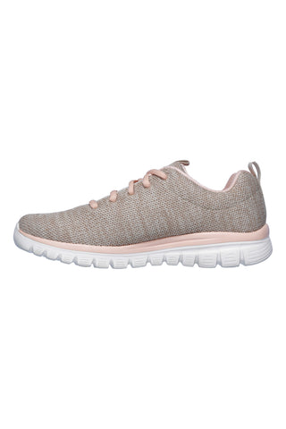 Roza ženski športni copati Skechers Graceful Twisted Fortune