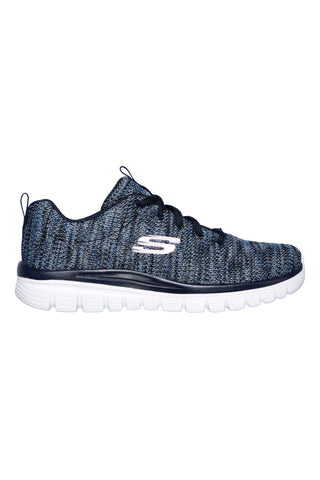 Modri ženski superge Skechers Graceful Twisted Fortune