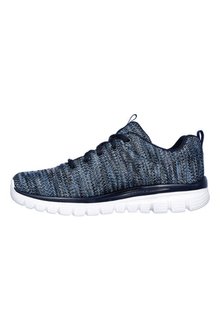 Modri ženski superge Skechers Graceful Twisted Fortune