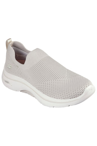 Sive ženske superge Slip On Skechers Go Walk Arch Fit 2.0