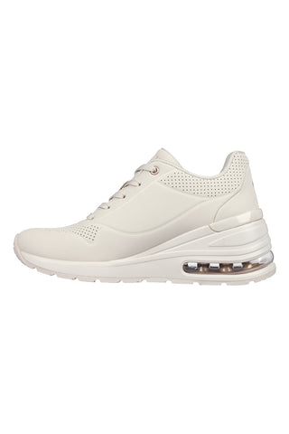Bež superge s platformo Skechers Million Air