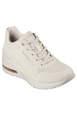 Bež superge s platformo Skechers Million Air
