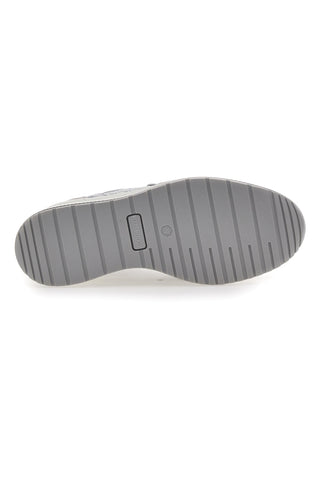 Srebrni usnjeni superge z visoko peto IMac 555730