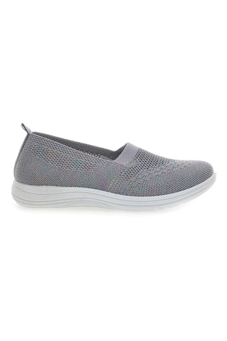 Sive superge Slip On z okraski Me & Me 090243