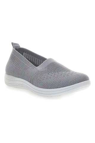 Sive superge Slip On z okraski Me & Me 090243