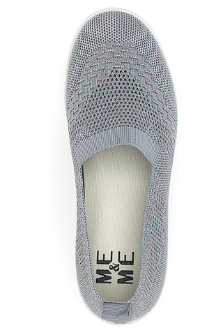 Sive superge Slip On z okraski Me & Me 090243