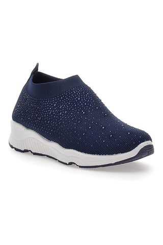 Modre superge Slip On z okraski Me & Me 090264