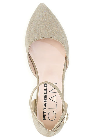 Balerine Platino z zapestnico Pittarello Glam 3885