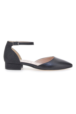 Črne balerinke z zapestnico Pittarello Glam 3885